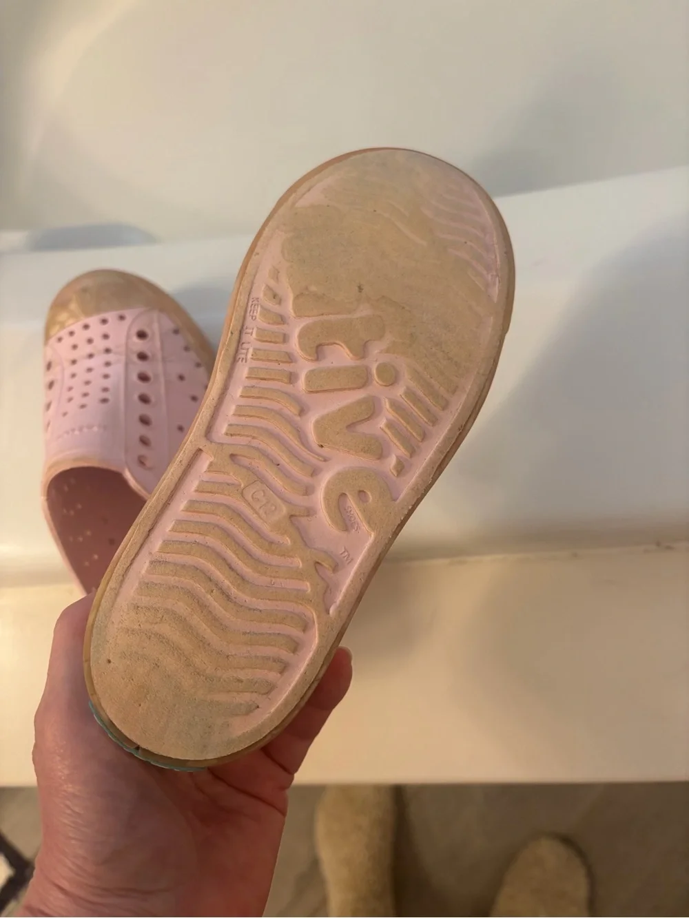 Native Pink Slip-On Perforated Casual Shoes